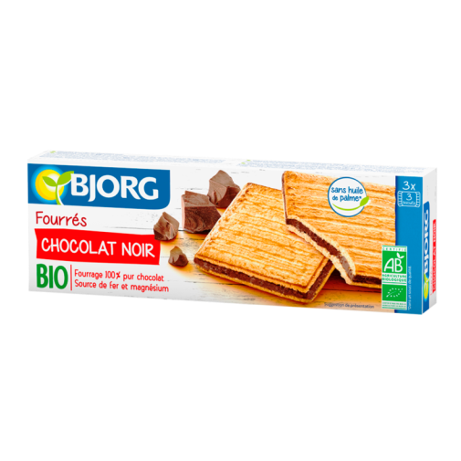 Biscuiti bio cu ciocolata neagra, 150 g, Bjorg