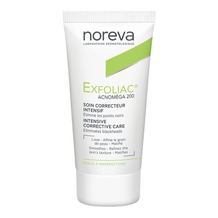 Crema corectoare intensiva pentru ten acneic Exfoliac Acnomega 200, 30 ml, Noreva