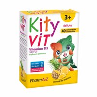 Vitamina D3 cu aroma de ananas Kity Vit, 500 mg, 40 comprimate masticabile, PharmA-Z