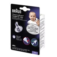 Set capace igienice pentru termometre auriculare. ThermoScan, 40 bucati, Braun