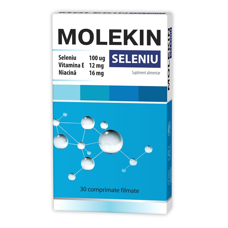 Molekin Seleniu, 30 comprimate filmate, Zdrovit