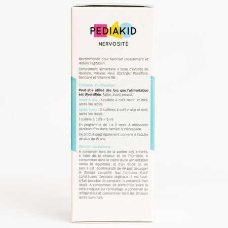 Sirop coacaze negre pentru nervozitatea la copii Nervosite, 125 ml, Pediakid 721506
