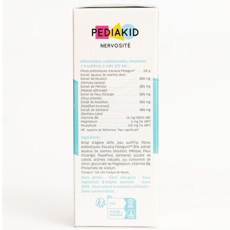 Sirop coacaze negre pentru nervozitatea la copii Nervosite, 125 ml, Pediakid 721504