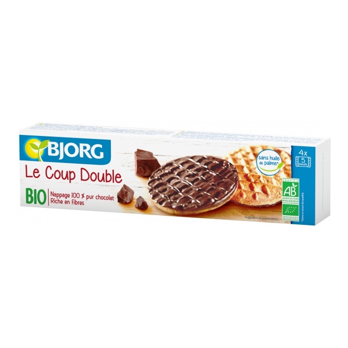 Biscuiti integrali bio glazurati, 200 g, Bjorg