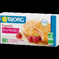 Biscuiti bio cu zmeura, 175 g, Bjorg