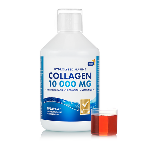 Colagen lichid marin hidrolizat tip 1 si 3, 10.000 mg, 500 ml, Swedish Nutra 746017