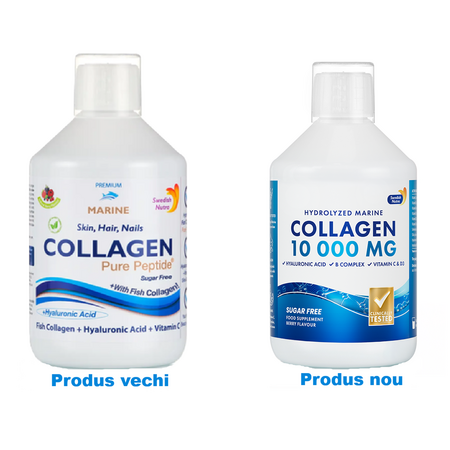Colagen lichid marin hidrolizat tip 1 si 3, 10.000 mg, 500 ml, Swedish Nutra 746016
