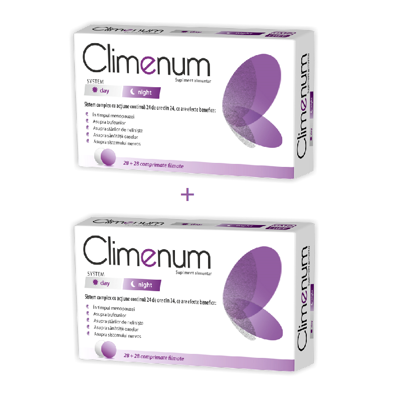 Pachet Climenum day & night, 2 x 56 comprimate, Zdrovit