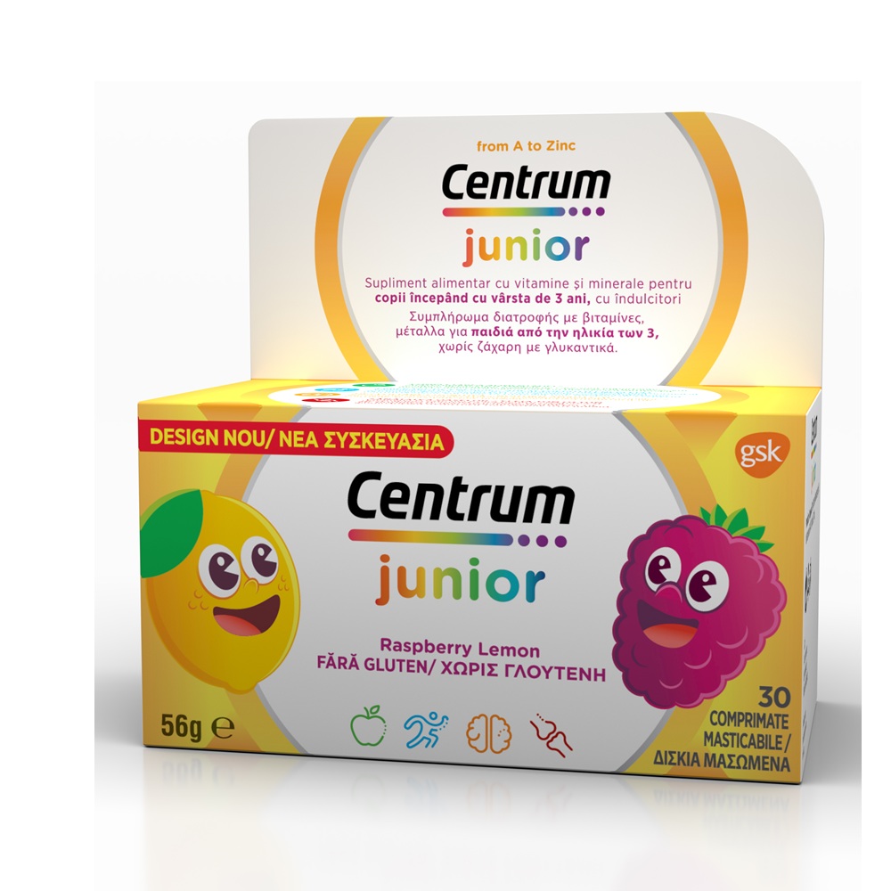 Centrum Junior A-Z Pro, 30 comprimate, Gsk