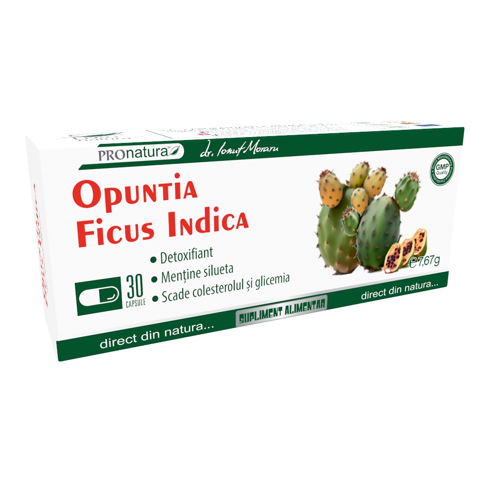Opuntia Ficus Indica, 30 capsule, Pro Natura