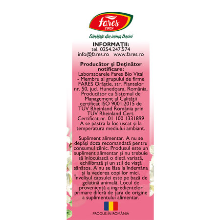 Quercetina F195, 30 capsule, Fares 702712