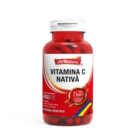 Vitamina C nativa, 30 capsule, AdNatura 