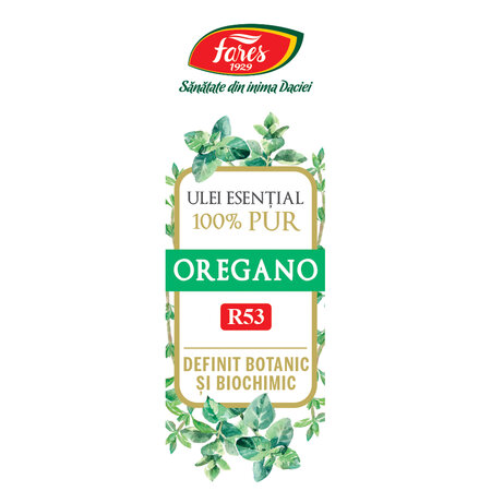 Ulei esential de oregano (R53), 10ml, Fares 621121