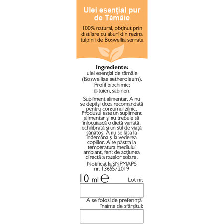 Ulei esential de tamaie, R54, 10ml, Fares 621116