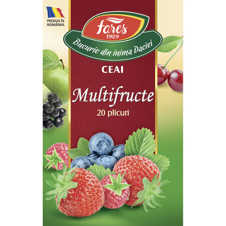 Ceai multifructe, 20 plicuri, Fares 604325