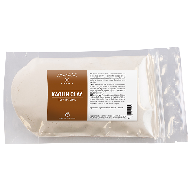 Argila alba fina naturala Caolin M-1122, 100 gr, Mayam