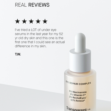 Serum anti-aging si reparator pentru ochi, 15 ml, Transparent Lab 645716