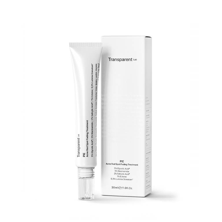 Tratament local pentru semne rosii postacneice cu AHA, Niacinamide si BHA, 30ml, Transparent Lab