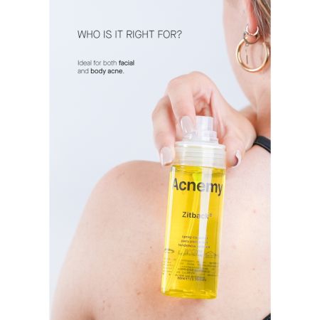Spray pentru corp pentru pielea predispusa la acnee, ZITBACK, 80ml, Acnemy 645409