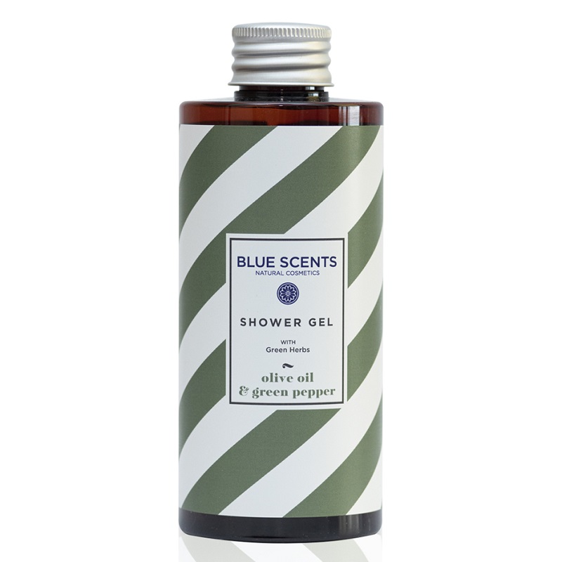 Gel de dus Olive Oil & Green Pepper, 300 ml, Blue Scents 