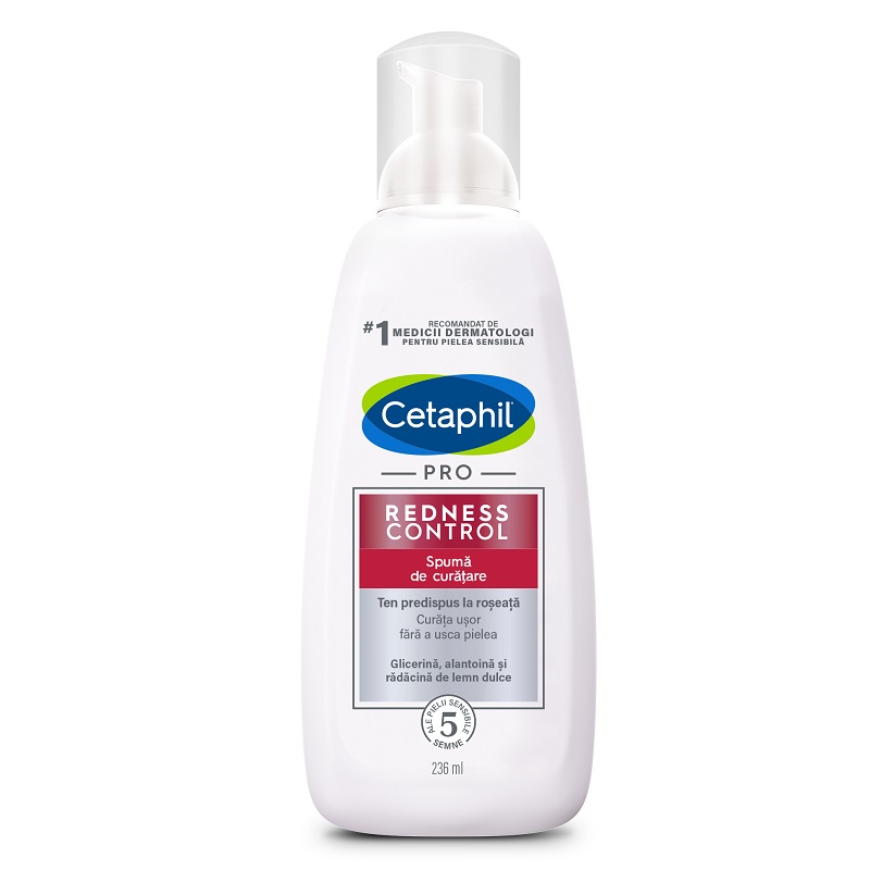 Spuma de curatare Redness Control PRO, 236 ml, Cetaphil