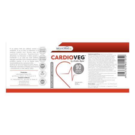 Cardioveg by Ovidiu Bojor, 90 capsule, Medicinas 713618