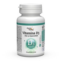 Vitamina D3 5000UI Zinc si Quercetina, 30 comprimate, Dacia Plant