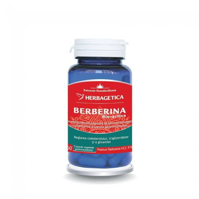 Berberina Bio-activa, 60 capsule vegetale