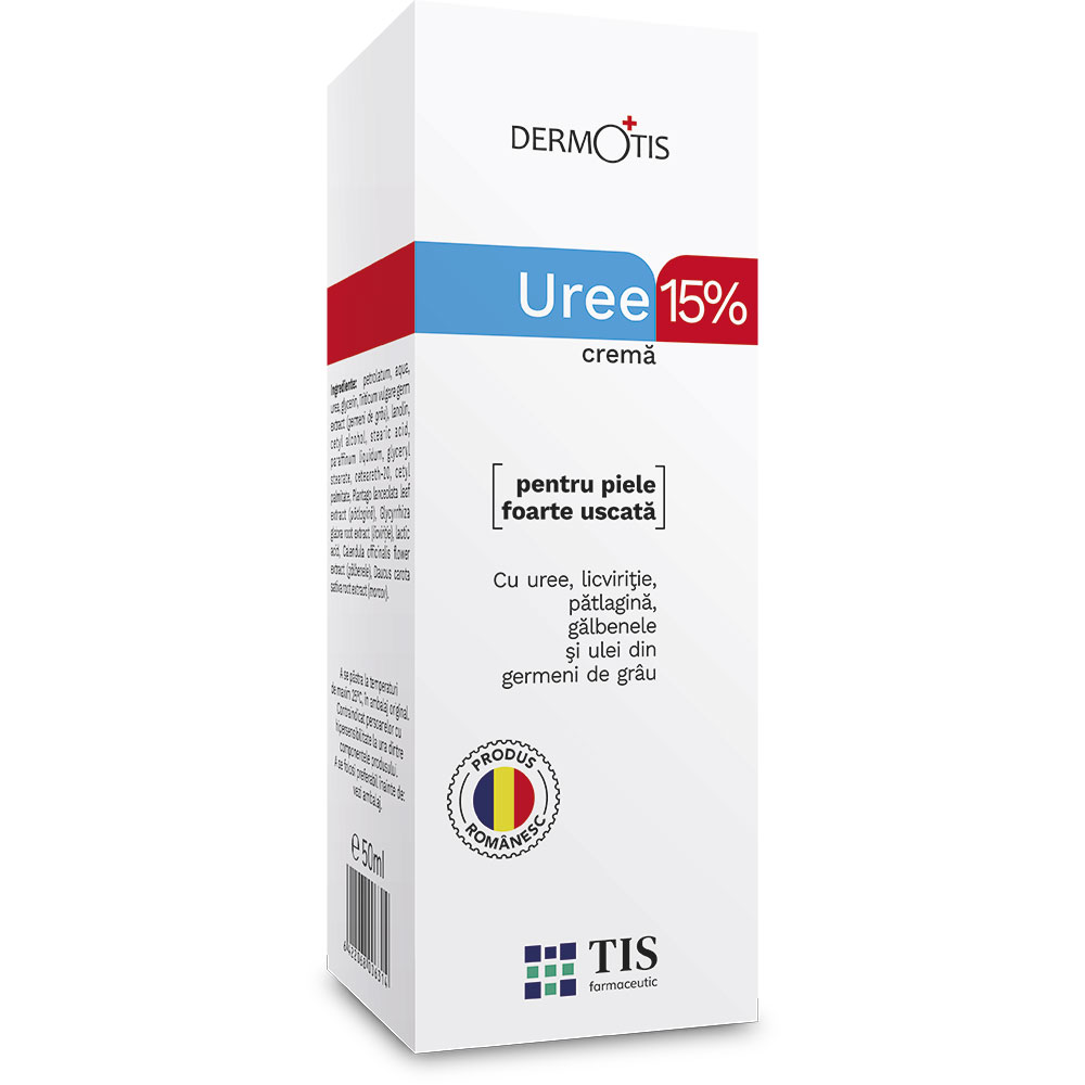 Crema cu Uree 15% DermoTis, 50 ml, Tis Farmaceutic