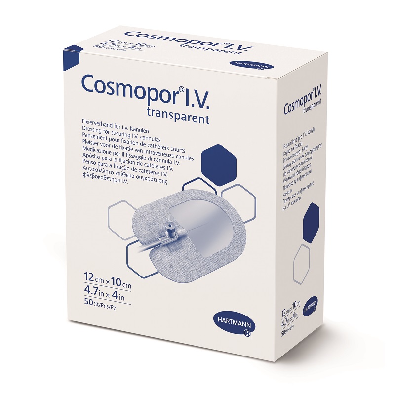 COSMOPOR I.V transparent 12 x 10cm, 50 bucati, Hartmann