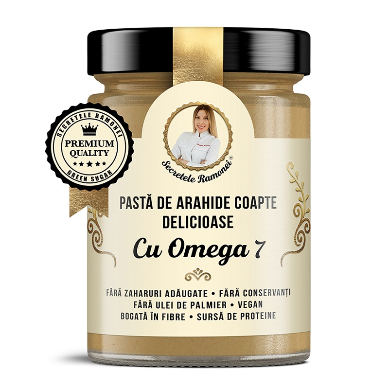 Pasta de arahide cu Omega 7 Secretele Ramonei, 350 g, Remedia