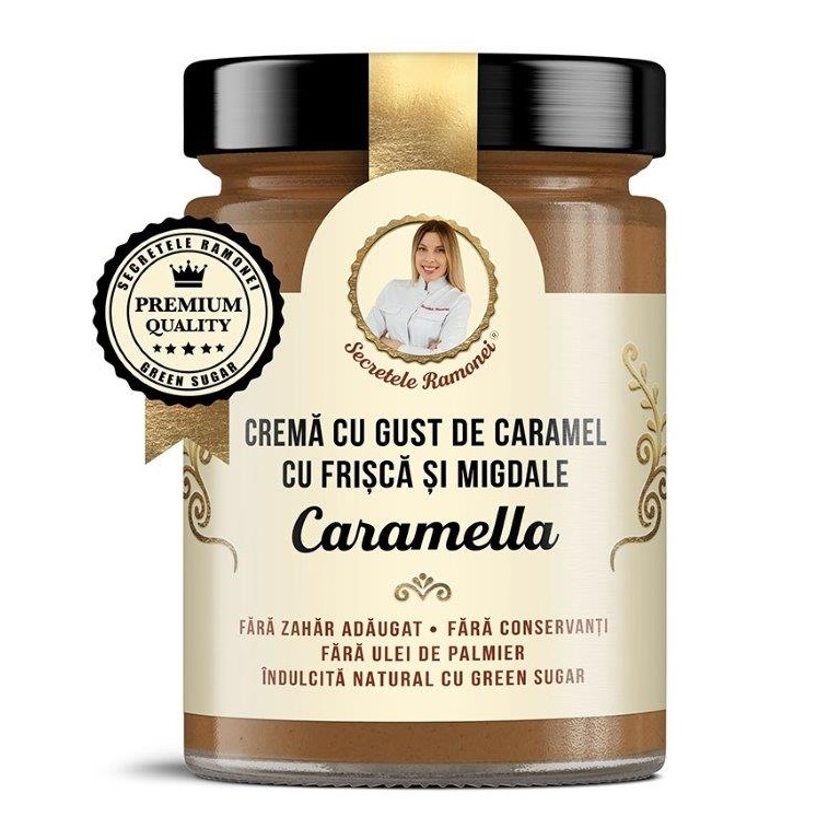 Crema tartinabila cu migdale Caramella, Secretele Ramonei, 350g, Remedia