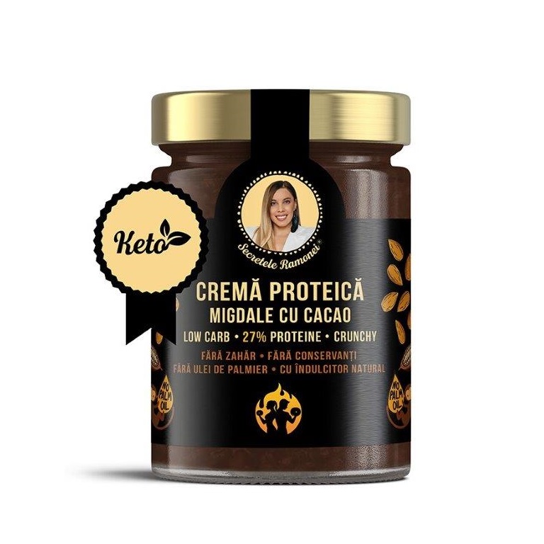 Crema proteica migdale cu cacao, Secretele Ramonei, 350g, Remedia