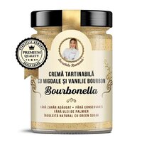 Crema tartinabila cu migdale si vanilie bourbon Bourbonella Secretele Ramonei, 350 g, Laboratoarele Remedia