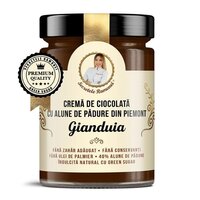 Crema de ciocolata cu alune de padure din Piemont, Gianduia, Biancella, Secretele Ramonei, 350g, Remedia 