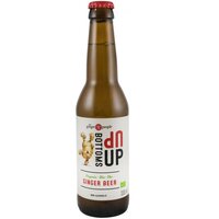 Bere bio de ghimbir, fara alcool, Bottoms Up, 330 ml, Pronat