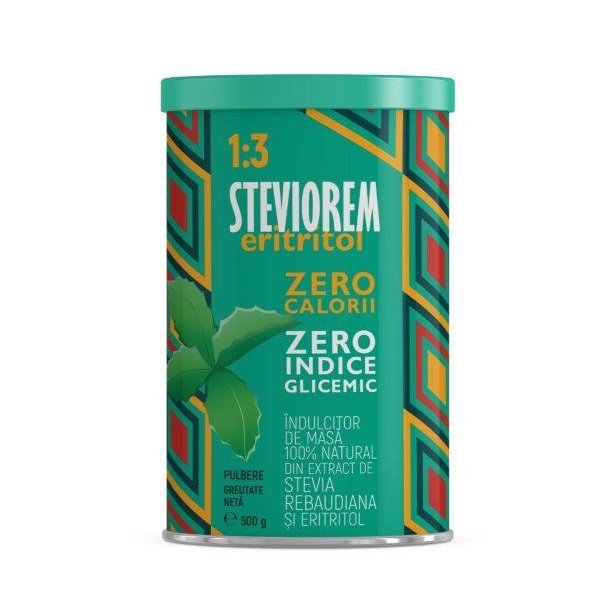 Steviorem eritritol 1-3 pulbere, 500 g, Remedia