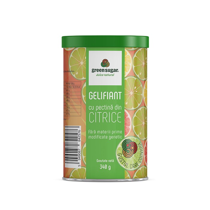 Gelifiat cu pectina din citrice Green Sugar, 340g, Remedia 