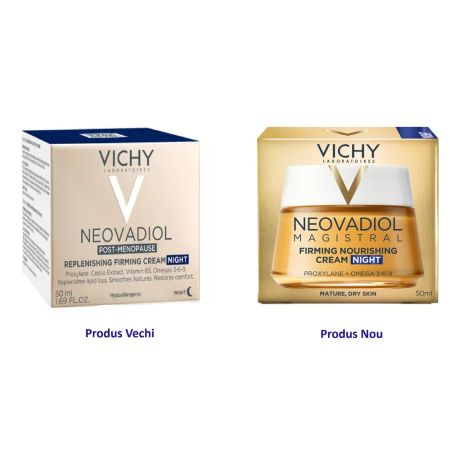 Crema de noapte cu efect de fermitate si refacerea lipidelor Neovadiol Magistral, 50 ml, Vichy 662662