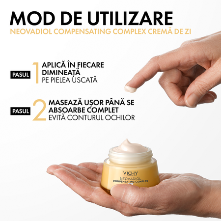 Crema de zi redensifianta cu efect de lifting pentru ten uscat Neovadiol Compensating Complex, 50 ml, Vichy 675137