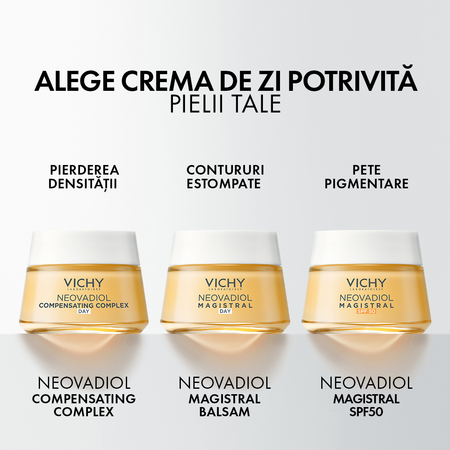 Crema de zi redensifianta cu efect de lifting pentru ten uscat Neovadiol Compensating Complex, 50 ml, Vichy 675138