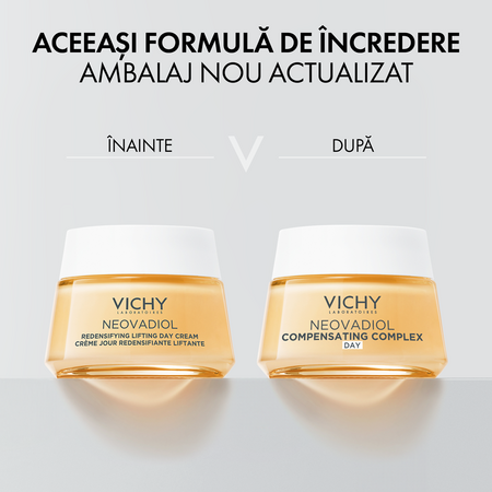 Crema de zi redensifianta cu efect de lifting pentru ten normal-mixt Neovadiol Compensating Complex, 50 ml, Vichy 675104