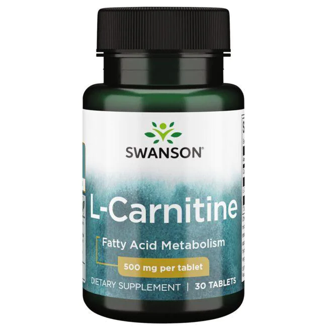 L-Carnitina, 500 mg, 30 tablete, Swanson