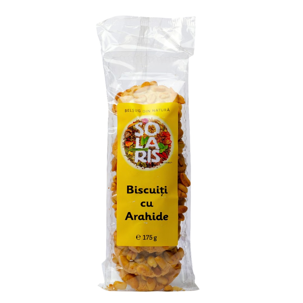 Biscuiti cu arahide, 175 g, Solaris