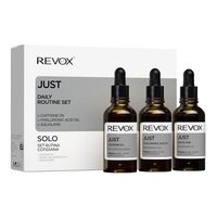 Pachet Cafeina Just Caffeine 5%, 30 ml + Acid hialuronic Just Hyaluronic Acid 5%, 30 ml + Just Squalane, 30 ml, Revox 