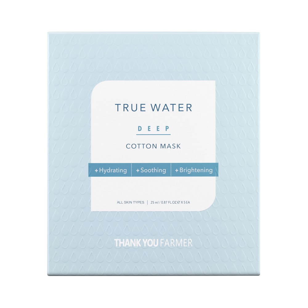 Masca hidratanta True Water Deep Cotton Mask, 25 ml, Thank You Farmer