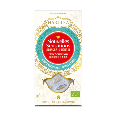 Ceai cu hibiscus si menta eco New Sensation, 10 plicuri, Hari Tea