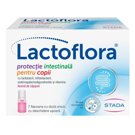Protector intestinal pentru copii Lactoflora, 7 x 7 ml, Stada