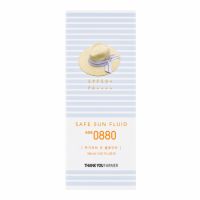 Crema pentru protectie solara cu SPF 50+ PA++++ Safe Sun Fluid Age 0880, 100 ml, Thank You Farmer