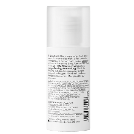 Lotiune exfolianta Smooth Out, 30 ml, Geek&Gorgeous 749077